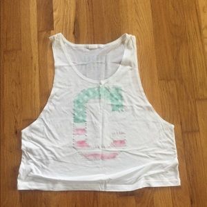 VS Pink Cleveland Indians Crop Tank